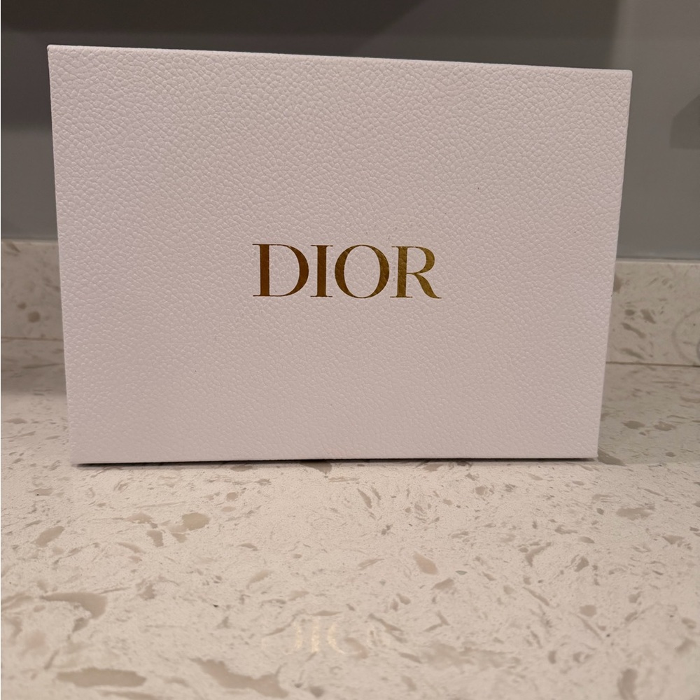 Christian Dior White and Gold Accessory Box